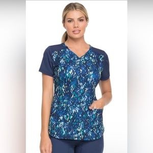 Women’s Dickies Confetti Rain V-Neck Scrub Top